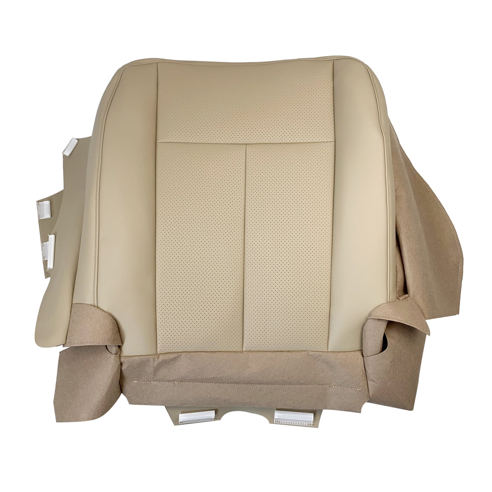 For 2007-2014 Ford Expedition Driver Passenger Perforated Leather Seat Cover Tan