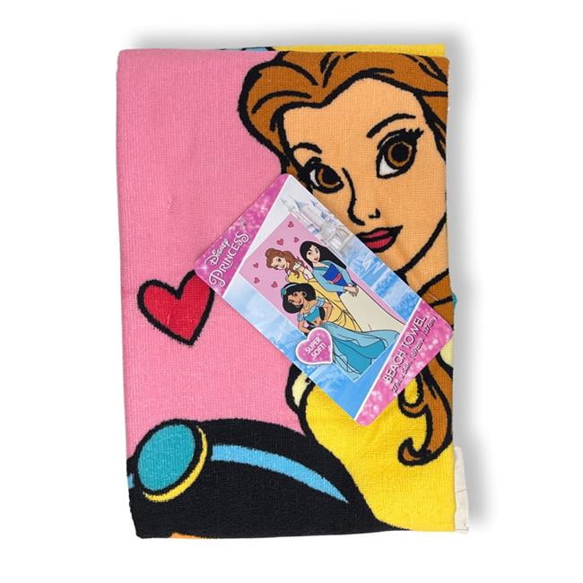 KimmyShop 30387545 27 x 54 in. Disney Princess Beach Towel