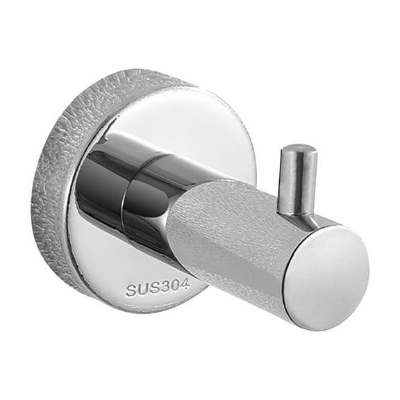 Hauiodp Bathroom Towel Hook, Screw in Stainless Steel Coat Robe Hook, Coat Robe Clothes Hook for Kitchen Garage Wall Mounted, Heavy Duty Door Hanger, Cabinet Closet Wall Hook