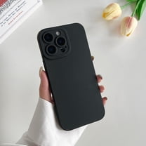 Decase Soft Silicone Slim Phone Case for Apple iPhone 16 Pro,Ultra Thin Camera Lens Protective Anti-Scratch Shockproof Case Cover for Women Men,Military Grade Drop Full Body Protection,Black