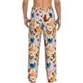 thumbnail image 3 of Picia Cute Chickens Mens Soft Woven Cotton Elastic Waistband Sleep Pajama Pant Lounge Sleep Pant With Pockets And Drawstring-, 3 of 9