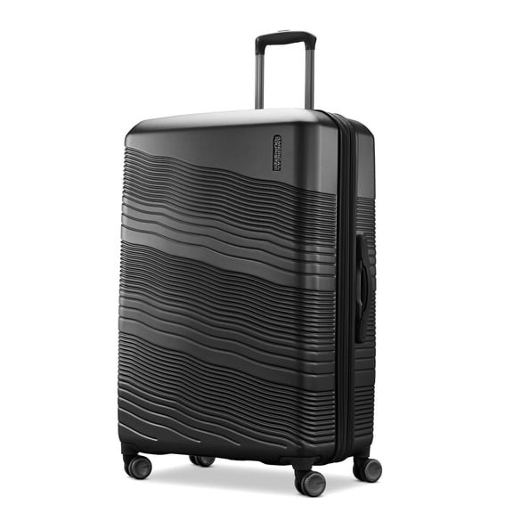 Pre-Owned American ColorLite II 2pc Hard Side Luggage Set w/Wheels, Black