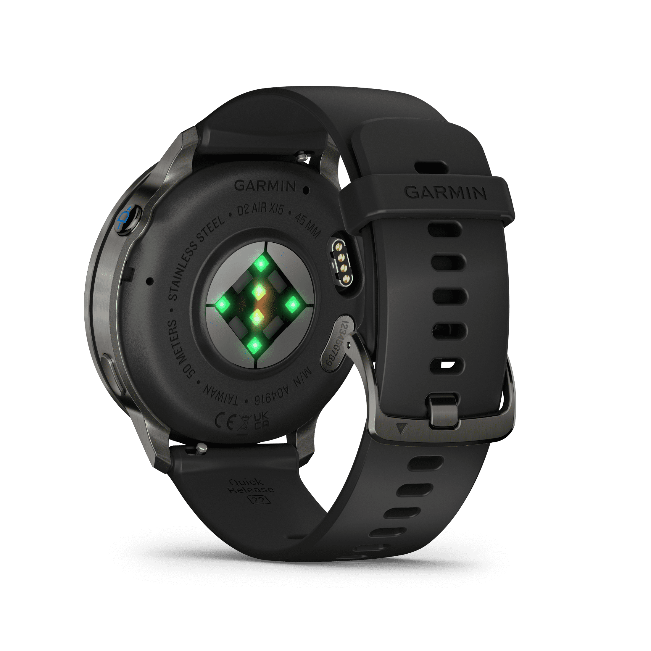 Garmin D2 Air X15 Slate with Black Silicone Band
