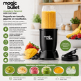 thumbnail image 3 of Licuadora Personal Magic Bullet con Vaso de 560 ml, Tapa de Viaje y Cuchillas de Acero Inoxidable 250W Negro Renewed, 3 of 9