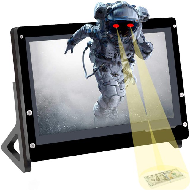 DORHEA pour Raspberry Pi Module de Moniteur à Écran Tactile 7 Pouces Écran IPS 7 Pouces Moniteur de Jeu Portable à Écran Tactile pour Ordinateur 1024X600 pour Pi 4/3/2/ Zero/B B+, Prend en Charge Raspbian Ubuntu Xbox /PS4 /Mac iOS/Win10