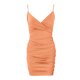 thumbnail image 5 of Vestido camisola sin mangas de color liso con cuello en V para mujer: estilo informal para primavera-verano, cintura elástica, ideal para fiestas y vacaciones., 5 of 8