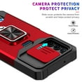 thumbnail image 3 of Designed for Samsung A13 5G Case, with Magnetic Function & Credit Card Holder Stand Kickstand Heavy Duty Slim Shockproof Hybrid Rugged Drop Protective Cover for Galaxy A13 5G,Red, 3 of 7