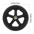 thumbnail image 2 of Minkissy Roue de Rechange pour Fauteuil Roulant Noir PVC Capacité de Charge 4 Pcs, 2 of 6