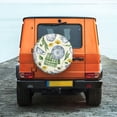 thumbnail image 6 of Goofa Vintage Utensils Pattern Universal Tire Cover for Jeep, SUV, Truck, and Trailer – Waterproof, UV-Resistant,Easy to Install, Fits 14"-17" Tires-14 inch, 6 of 6