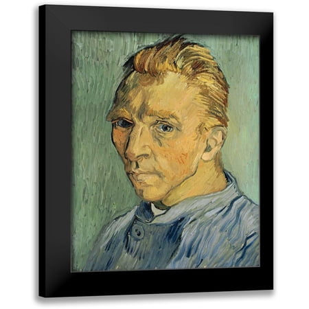 Van Gogh, Vincent 12x14 Black Modern Framed Museum Art Print Titled - Self Portrait Without Beard