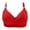 Red, variant on ibuvkizy Woman's Comfortable Lace Breathable Bra Underwear No Rims