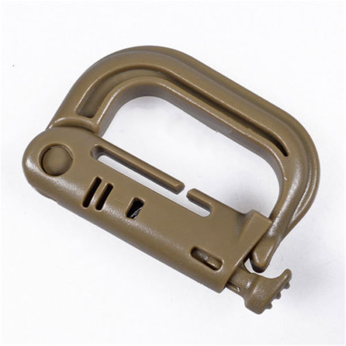 Safety Tactical D Ring Carabiner Key Chain Hook Hanging Buckle Camping Hiking Equipment 4 Colors