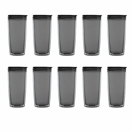 

21 oz. Tundra Translucent Plastic Tumblers (Blank - Smoke • 10 tumblers)