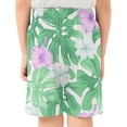 thumbnail image 3 of Hibiscus Flowers Pattern Athletic Shorts Breathable with Comfort Fit Drawstring Casual Sweatshorts Medium, 3 of 9