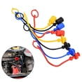 thumbnail image 7 of 2 Sets 1/2 ISO-A Hydraulic Coupler Hydraulic Quick Disconnect Fitting Dust Cap Red, Black, Yellow, Blue Reliable Protection, 7 of 7