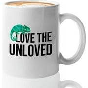Reptile Coffee Mug 11oz White - Love the unloved - Reptile lovers vertebrate animal coward dastard weasel informer