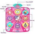 thumbnail image 4 of Kusntin Tapis de Danse Licorne, Tapis de Jeu de Rythme et de Danse, Tapis de Danse Rose avec Lumières LED, Volume Réglable, Musique Intégrée, 5 Modes de Jeu, Cadeaux de Noël pour 3-12 Ans, 4 of 7