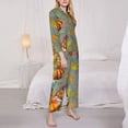 thumbnail image 3 of Sigee Gnomes With Pumpkins for Women’s Pajama Sets Long-Sleeved Pjs Sets for Women 2 piece Sleepwear-X-Large, 3 of 7