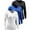73# 3Pack:Black+Blue+White, variant on Womens Compression Shirts Workout Yoga T Shirt V Neck Long Sleeve 3 Pack,Black,US Size L