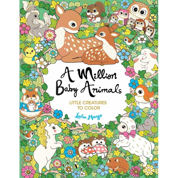 A Million Baby Animals: Little Creatures to Color, 64 pages (Paperback)