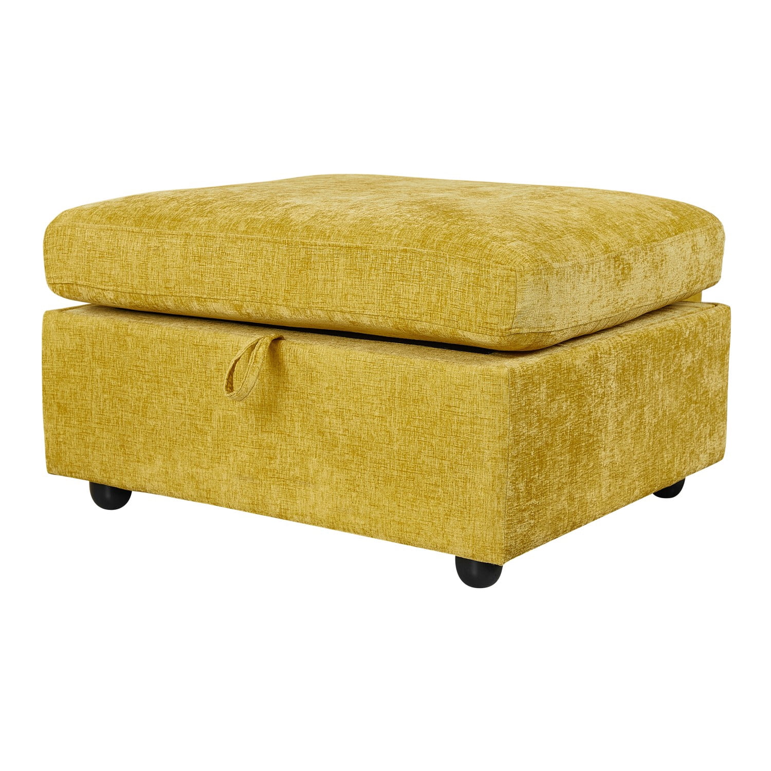 Gewnee L Shape Loveseat with Ottoman, Free Combination Modular Convertible Sectional Storage Sofa for Living Room