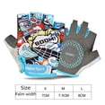 thumbnail image 5 of Guantes de medio dedo para niños de 2 a 12 años, guantes de ciclismo para niños, guantes de medio dedo antidesgaste para patinaje sobre ruedas y bicicleta de equilibrio para niñas, 5 of 5