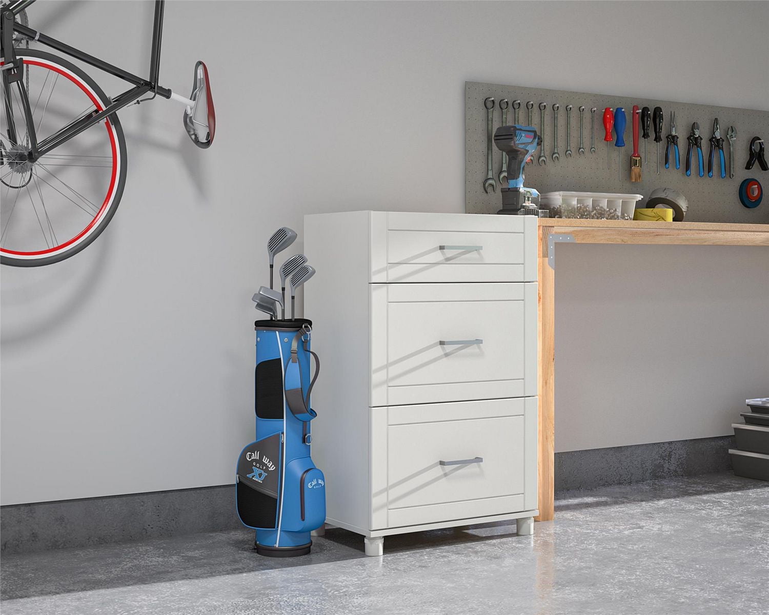 Armoire sur plancher à 3 tiroirs Callahan 24 po de SystemBuild