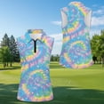 thumbnail image 4 of Garronmavis Tie Dye Galaxy Matching Golf Shirts for Couple Breathable Fabric Golf Tennis Tank Top Moisture Wicking for Yoga or Daily Wear Soft and Comfortable, 4 of 6