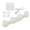 thumbnail image 1 of 4 Bulb LED Mirror Lights USB Rechargeable Cordless Vanity Makeup, 1 of 7