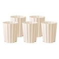 thumbnail image 3 of koolsoo 5 Pcs Pots de Plantes Plantes d'Intérieur Cache-Pots en Baril pour Roses Bureau Cour Beige Clair, 3 of 9