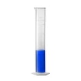 thumbnail image 3 of Unique Bargains 250ml Laboratory Measurements Clear White Plastic Graduated Cylinder 2 Pcs, 3 of 4