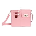 thumbnail image 4 of Bolsa de almacenamiento para vasos de agua tipo bandolera, bolsa de transporte para viajes, acampadas, senderismo al aire libre , Rosa, 4 of 8