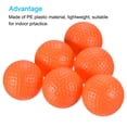 thumbnail image 4 of Uxcell Plastic 41mm Hollow Swing Training Golf Practice Ball Orange Orange 16 Pcs, 4 of 5