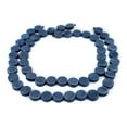 thumbnail image 3 of The Bead Chest Cobalt Blue Circular Natural Wood Beads (15x15mm): Organic Eco-Friendly Wooden Bead Strand for DIY Jewelry, Crafts, Necklace and Bracelet Making, 3 of 4