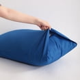 thumbnail image 2 of Kelnaro 20x54 Inch Royal Blue Pure Cotton Body Pillowcase, Hypoallergenic Ultra Soft Breathable Body Pillow Cover, 2 of 6