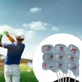 thumbnail image 1 of Fundas para cabezas de hierro de golf perfecl 9 piezas Wedge Gris azul, 1 of 8