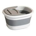 STARLAN Foldable Foot Bath Bucket With Handle And Lid, Portable Foot Bath Spa Bucket With