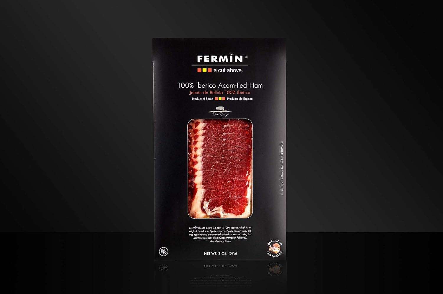 FERMIN Iberico de Bellota Ham Sliced by Hand Gluten-Free 2 oz