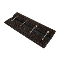 Step Rug,Premium,Poly w/UV&TPE, Dbl-Rib, 18"x23", Brown(E/F)