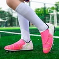 thumbnail image 6 of Boys Dress Shoes,Cleats Football Boys Girls Outdoor Training Unisex Sports Athletic,Girls Sneakers,Pink,6-7 Years, 6 of 9