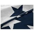 thumbnail image 5 of Navy Big Stars Muslin Blanket Three Layers Lightweight Gauze Cotton Blanket, 5 of 9