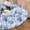 Blue/White, variant on Round Tablecloth Fitted Elastic Edge Patio Table Covers Wrinkle Resistant Waterproof Vinyl Table Cloth for Picnic Camping Indoor and Outdoor,Blue Flowers Retro 41"-44"