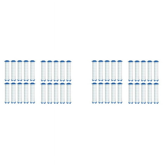 40Pcs Replacement Shower Filter for Hard Water - High Output Shower Water Filter to Remove Chlorine and Fluoride