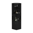 thumbnail image 6 of Wooden Cabinets, Corner Bar Cabinet Atanasio, Living Room, Black, Black Living Room Cabinets,Particle Board Cabinets With Doors, Furniture Primary Living Space Cabinets, 6 of 8