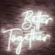 thumbnail image 2 of 1 pieza Better Together LED Neon Sign para decoración de fiestas, lámpara de neón para decoración de fiestas, 5 W, 2 of 5