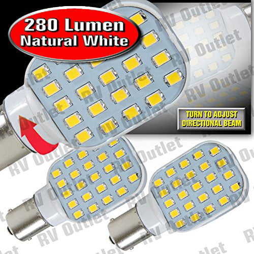 10 x Super Bright 1141 Interior Light Bulbs BA15S 1156 80 SMD LED 1003 900 Lumens RV Camper Trailer Turn Signal Backup Reverse White 