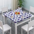 thumbnail image 3 of Pioneer Flower Floral Print Pattern Square Fitted Tablecloth with Elastic Edge,Square Table Cover,Washable Elastic Table Cover for Home Kitchen Party Decor 34"x34", 3 of 6