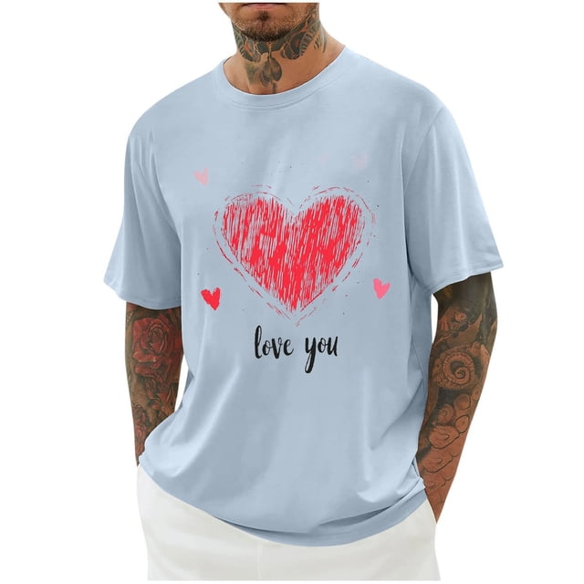 Camisas de Manga Larga para Hombres Imprimir Casual Cuello Redondo Blusa de Manga Corta, Camisas de Lino para Hombres