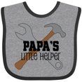 thumbnail image 3 of Inktastic Papa's Little Helper Boys Baby Bib, 3 of 4