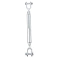 thumbnail image 4 of SHINYPASING 1Pc Carbon Steel Jaw Turnbuckle Silver for Wire Rope Adjustment, 4 of 6